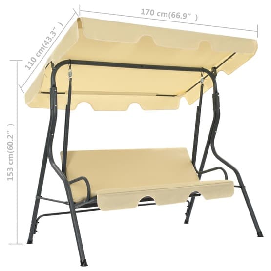 Hammock Gräddvit 170X110X153 Cm