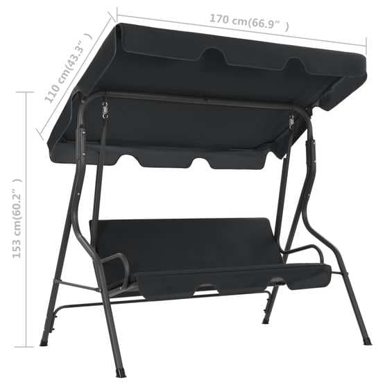 Hammock Antracit 170X110X153 Cm