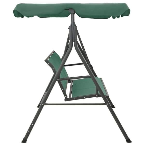 vidaXL Hammock grön 170 cm textilen & stål