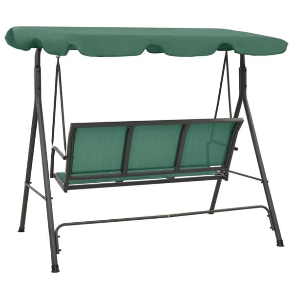 vidaXL Hammock grön 170 cm textilen & stål