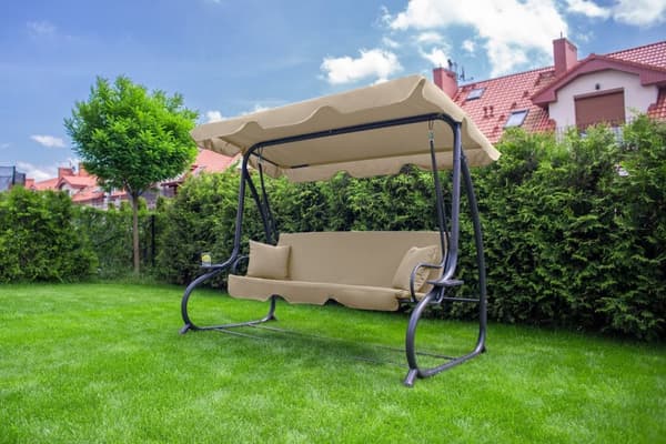 Swing sohva 3-istuttava beige - 230 x 127 x 172 cm