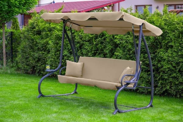 Swing sohva 3-istuttava beige - 230 x 127 x 172 cm