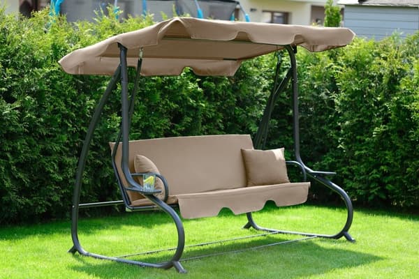 Swing sohva 3-istuttava beige - 230 x 127 x 172 cm