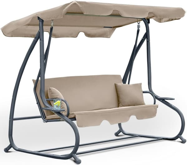 Swing sohva 3-istuttava beige - 230 x 127 x 172 cm