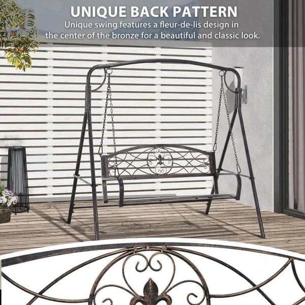 Rootz Garden Swing - Lounge Gunga - Gungbänk - Gungstol - 2-sits - Brons - 167 x 123 x 175 cm