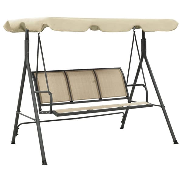 vidaXL Hammock med tak antracit och beige -  Hammockar