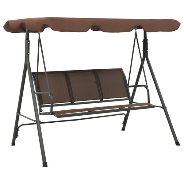 vidaXL Hammock med tak kaffebrun -  Hammockar