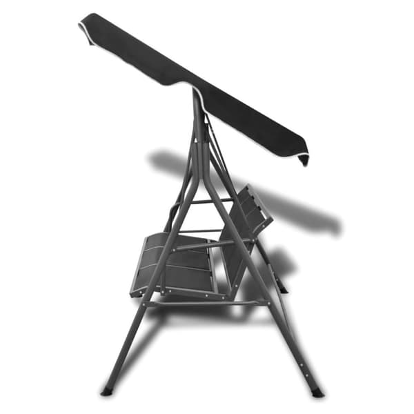vidaXL Hammock med tak svart -  Hammockar