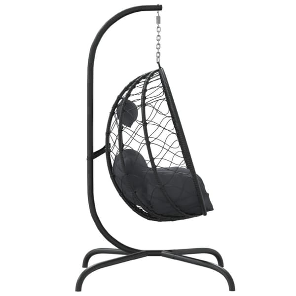 vidaXL Hängstol med dyna antrait konstrotting & stål -  Hammockar