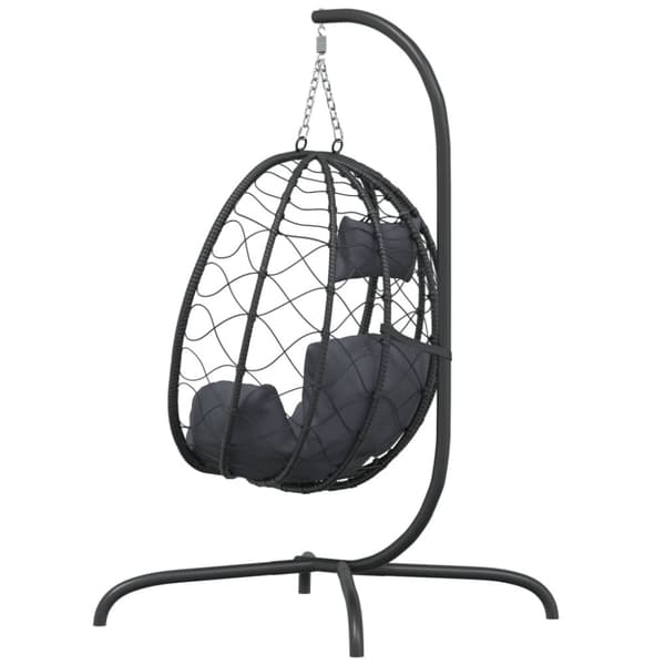 vidaXL Hängstol med dyna antrait konstrotting & stål -  Hammockar