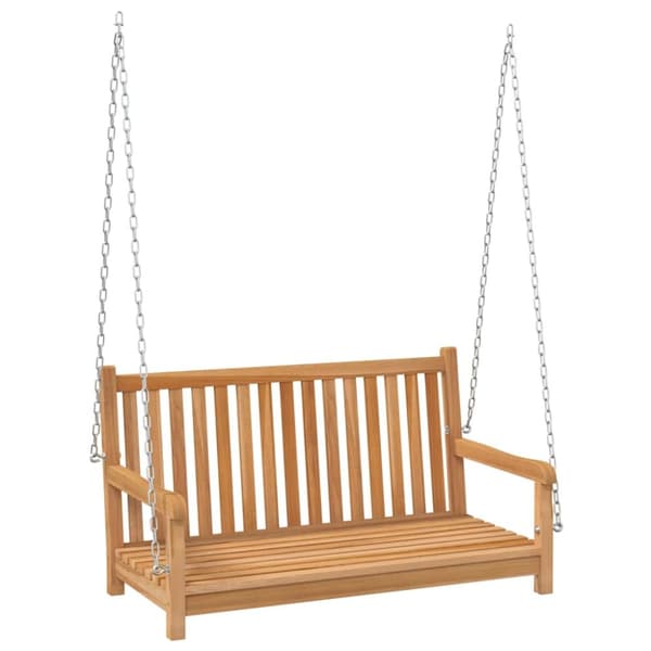 The Living Store gyngebænk 114x60x64 cm massivt teaktræ -  Gyngesofaer