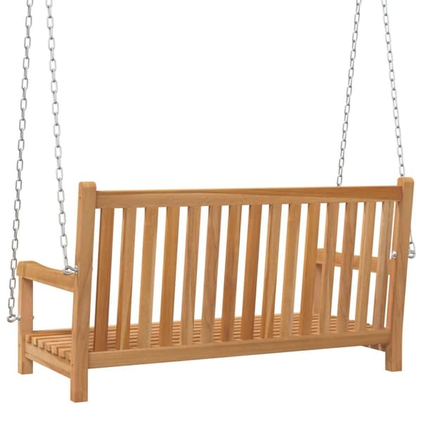 The Living Store gyngebænk 114x60x64 cm massivt teaktræ -  Gyngesofaer