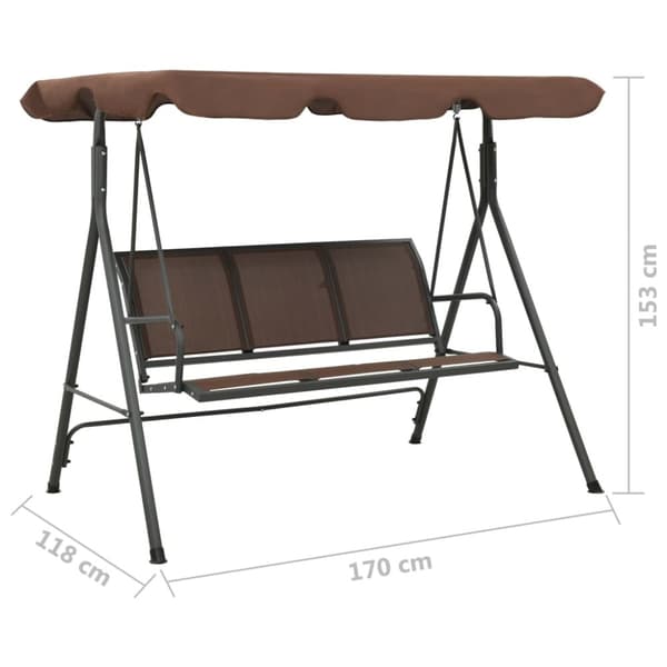 The Living Store Hammock med tak kaffebrun -  Hammockar