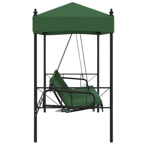 vidaXL Hammock med tak grön stål