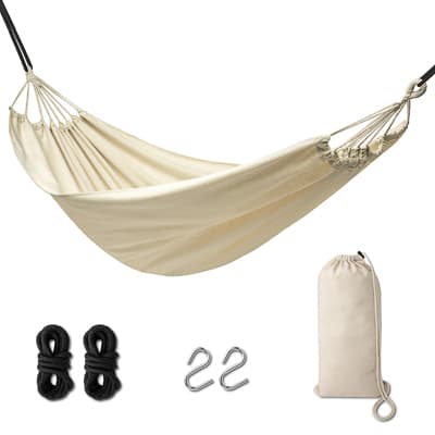 Brasilialainen boho puutarhariippumatto 200cm ekru 120kg
