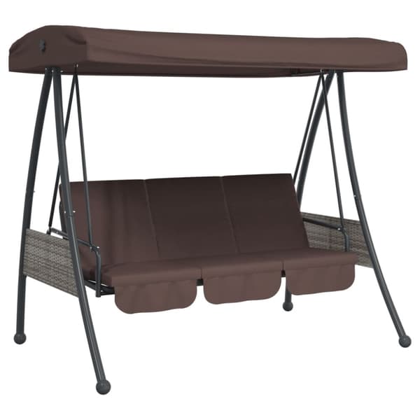 Hammock med justerbart tak brun stål