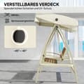 Pikkukuva 4 / 9: Hollywood-keinu, 2 istuttava, 200x120x190 cm, Beige