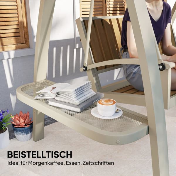 Hollywood-keinu, 2 istuttava, 200x120x190 cm, Beige