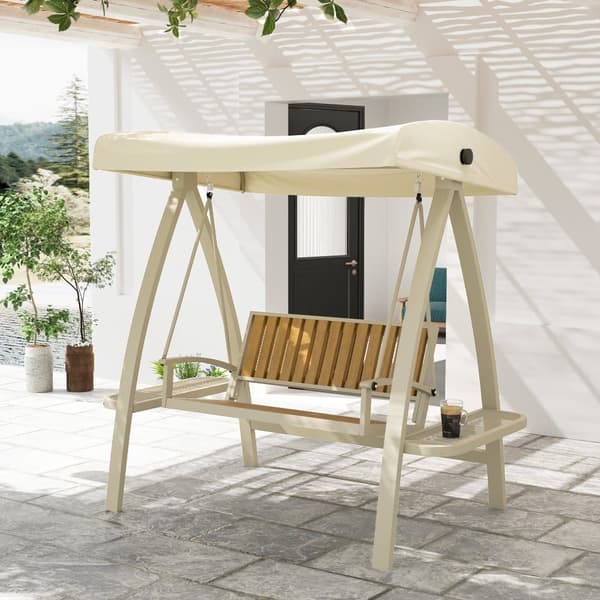 Hollywood-keinu, 2 istuttava, 200x120x190 cm, Beige