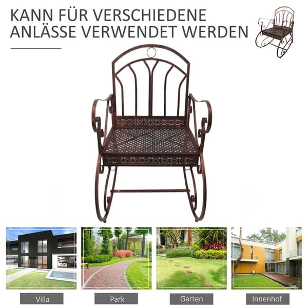 Gynge stol, 61x79x90 cm, Bronze