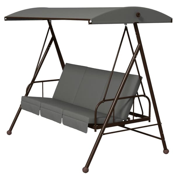 Rootz Garden Swing - Making Swing - Vaihtoehtoinen riippumatto - Suurin mukavuus - Teräs ja polyesteri - 203 cm x 120 cm x 174 cm