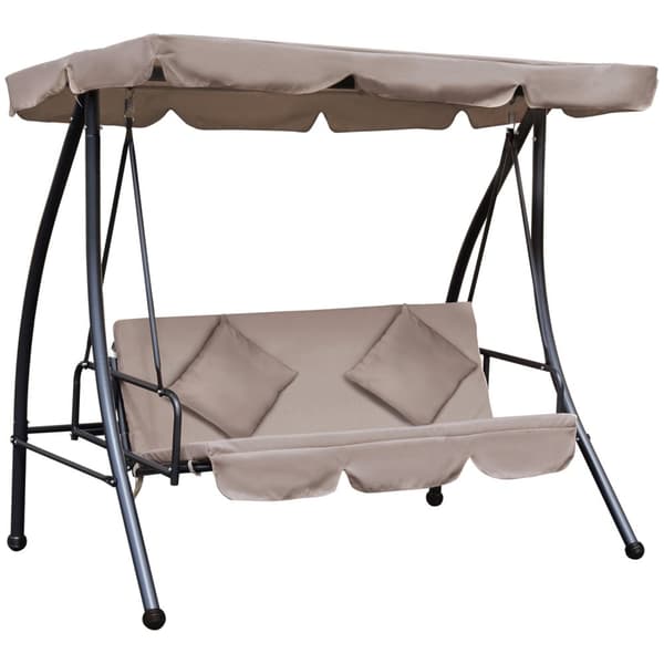 Rootz Hollywood Swing With Making Function - Ulko -sohva - Patio -vuode - Korkea mukavuus - 200 cm x 125 cm x 170cm