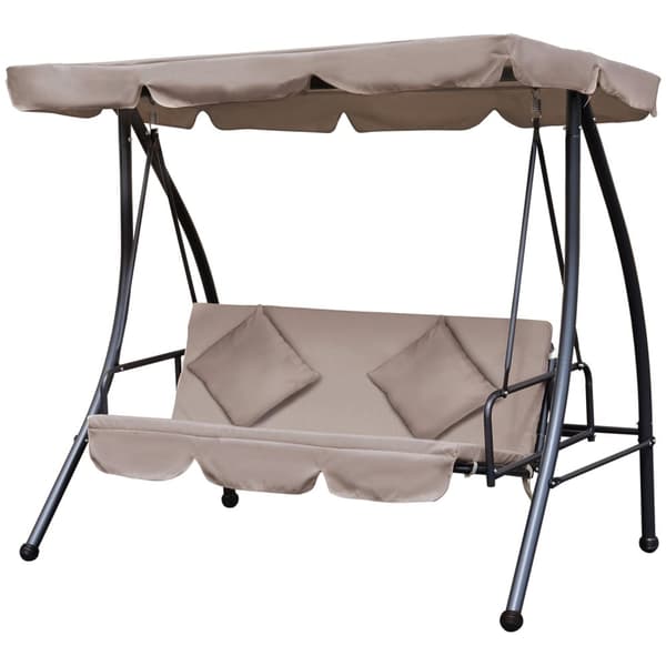 Rootz Hollywood Swing With Making Function - Ulko -sohva - Patio -vuode - Korkea mukavuus - 200 cm x 125 cm x 170cm