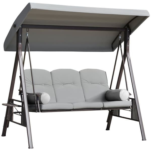 Rootz 3 -personers trädgårdslounge - utomhus soffa - uteplats soffa - justerbar tak - ergonomisk design - 116 x 206 x 183 cm
