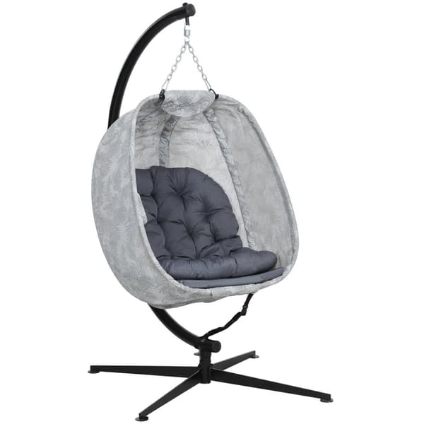 Rootz -munanmuotoinen ulkoilma -tuoli - seinäkello - pesän kaltainen istuin - lopullinen mukavuus - 126L x 90b x 180h cm