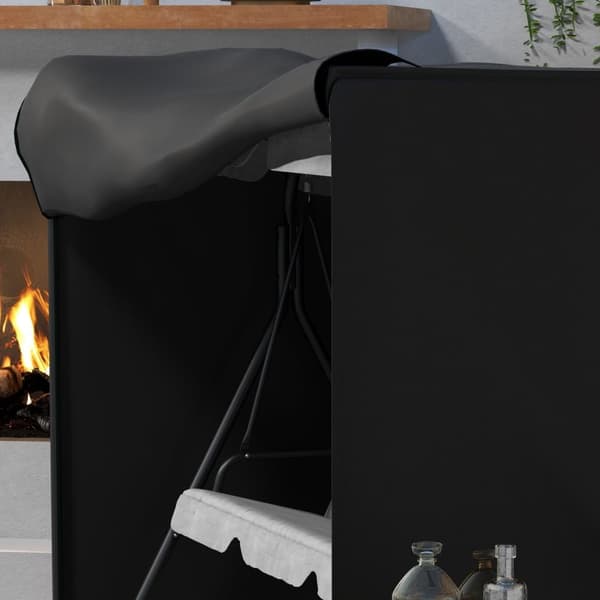 Rootz Garden Swing Cover - Beskyttelsesdækning - Vandtæt dækning - UV -beskyttelse - 205x124x164cm - Sort