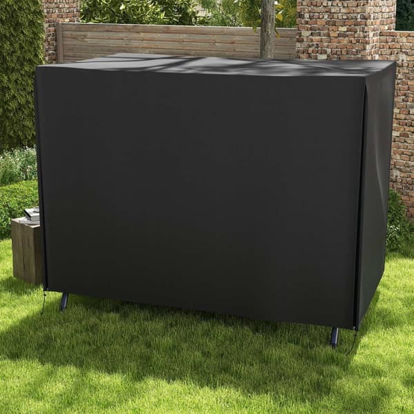 Rootz Garden Swing Cover - Beskyttelsesdækning - Vandtæt dækning - UV -beskyttelse - 205x124x164cm - Sort