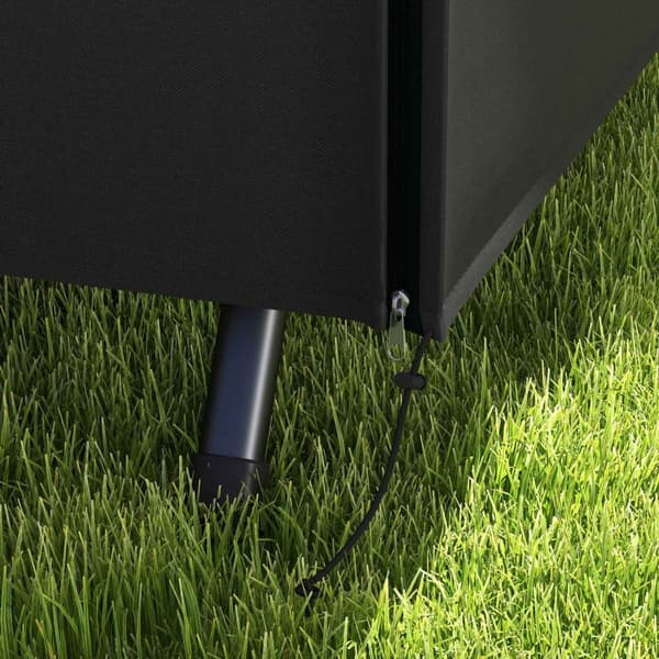 Rootz Garden Swing Cover - Beskyttelsesdækning - Vandtæt dækning - UV -beskyttelse - 205x124x164cm - Sort