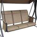 Pikkukuva 8 / 10: Rootz 3 -paikkainen keinupenkki - puutarhahenkilö - Patio Swing - kattoluukkusuoja - 196cm x 128cm x 172 cm