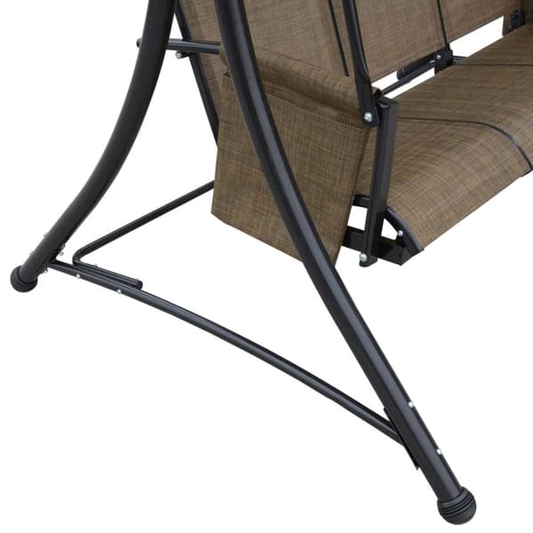 Rootz 3 -paikkainen keinupenkki - puutarhahenkilö - Patio Swing - kattoluukkusuoja - 196cm x 128cm x 172 cm