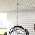 Pikkukuva 9 / 10: Rootz -roikkuu tuoli roikkuu kori - kääntötuoli - munatuoli - ergonominen mukavuus - 74L x 68W x 105H CM - Harmaa ja musta