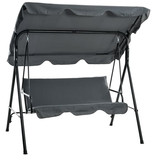 Rootz Hollywood Garden Swing - 3 -personers gyngende bænk - Udendørs gårdhave -sving - stålramme - 172 x 110 x 153 cm - Ideel solbeskyttelse