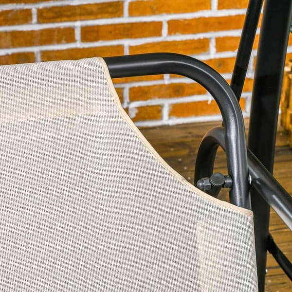 Rootz Hollywood Swing Bench - Swing Lounger - Udendørs siddepladser - Justerbar ryglæn - 200 cm x 125 cm x 170 cm