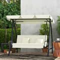 Miniatyrbillede 2 af 10: Rootz Hollywood Swing Bench - Swing Lounger - Udendørs siddepladser - Justerbar ryglæn - 200 cm x 125 cm x 170 cm
