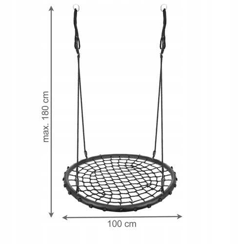 Rund gynge Storke-rede 100 cm