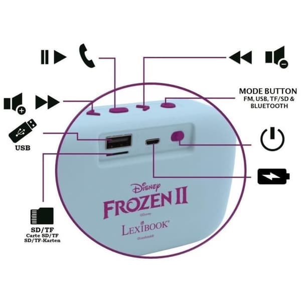 Frozen II bärbar Bluetooth-högtalare