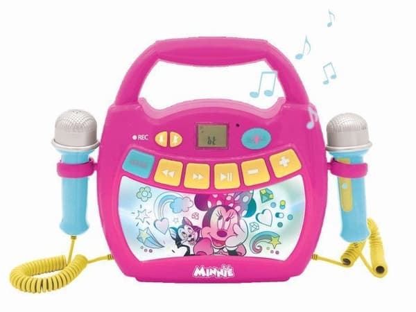 MINNIE MOUSE - Bluetooth -högtalare - Ljuseffekter, mikrofoner och uppladdningsbart batteri
