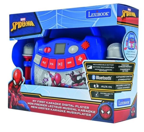 SPIDER-MAN - Bluetooth-högtalare - Ljuseffekter och mikrofoner