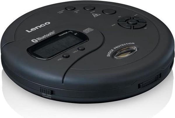 Lenco CD-300BK - Discman med Bluetooth og anti-shock - Sort
