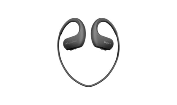 Sony NW-WS413 sport walkman 4GB (trådlös, vattentät, dammtät) svart & Arena unisex badmössa klassisk silikon (förstärkt kant, mindre glidning av kepse