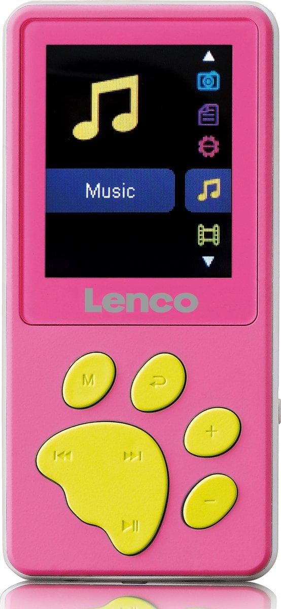 Lenco Xemio-560PK - MP3/MP4 afspiller med 8GB hukommelse - Pink