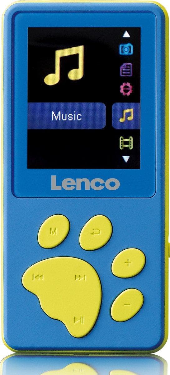 Lenco Xemio-560 - MP3-spelare med 8GB minne och hörlurar - Blå