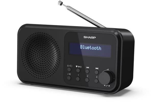 Sharp DR-P420(BK) Bærbar DAB - FM-radio med Bluetooth - sort
