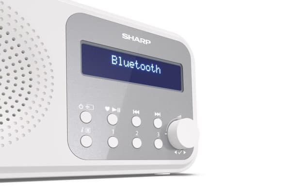 Sharp DR-P420(WH) Bærbar DAB - FM-radio med Bluetooth - hvid