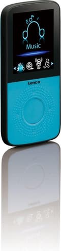 Miniatyrbild 5 av 11: Lenco PODO-153 - MP3 - Svart - Blå - Flash Media - MicroSD (TransFlash) - TFT - MP3 (PODO-153B)