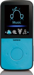 Miniatyrbild 9 av 11: Lenco PODO-153 - MP3 - Svart - Blå - Flash Media - MicroSD (TransFlash) - TFT - MP3 (PODO-153B)